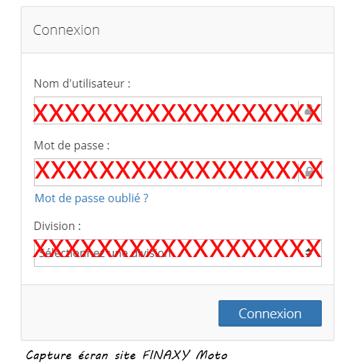 acces espace Finxaxy Moto