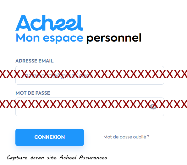 Se connecter espace client Acheel Assurances