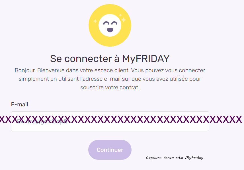 Acces compte Friday Assurance