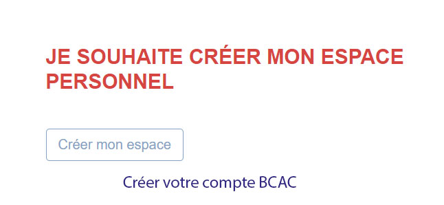 Creation compte BCAC